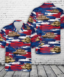 4Th Of July Hawaiian Shirts, M1 Abrams Tank Hawaiian Shirt 4Th Of July Hawaiian Shirt, Military Aloha Shirts