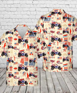 4Th Of July Hawaiian Shirts, Retro Talon 4Th Of July Hawaiian Shirt, Military Aloha Shirts