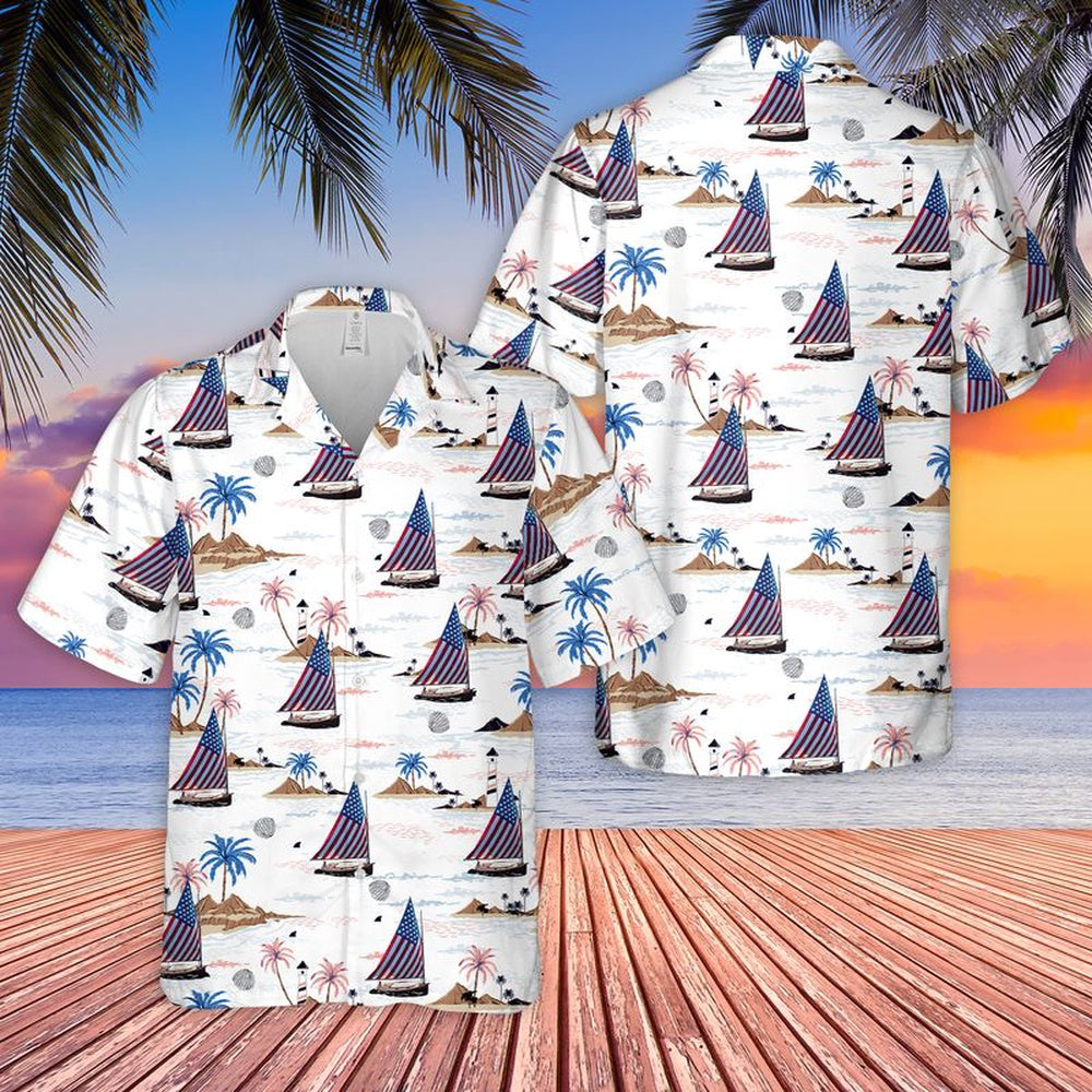 4th of july hawaiian shirts sailboat usa 4th of july hawaiian shirt military aloha shirts nedbk