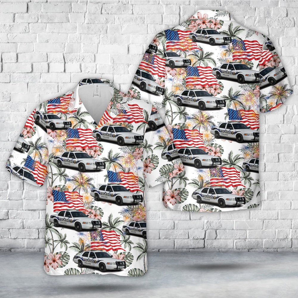 4th of july hawaiian shirts toledo ohio police department ford crown victoria unit hawaiian shirt 4th of july hawaiian shirt military aloha shirts 0m2z0