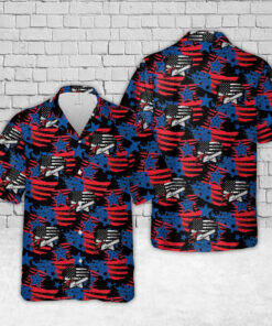 4Th Of July Hawaiian Shirts, Tree Logger Usa Flag 4Th Of July Proud American Lumberjack Hawaiian Shirt, Military Aloha Shirts
