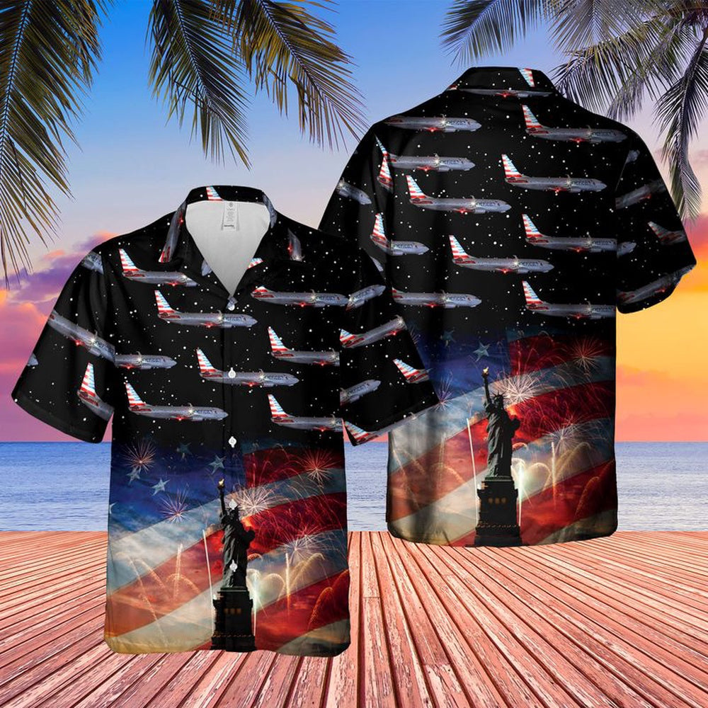 4th of july hawaiian shirts us airlines boeing 737 823 4th of july hawaiian shirt military aloha shirts 5lavu