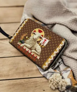 agnus dei leather wallet purse nsdqz