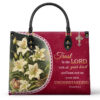 catholight lilies of faith leather bag 0c2sq