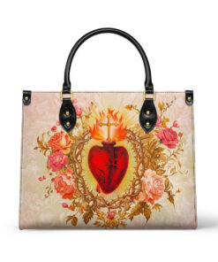 Catholight  Sacred Heart of Grace Leather Bag