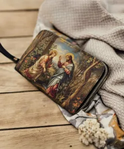 christ and mary magdalene leather wallet purse jxs2v