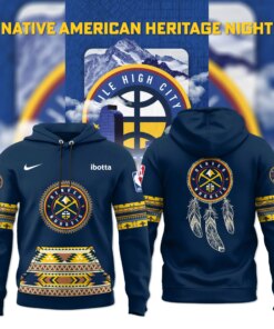 denver nuggets native american heritage night hoodie nike tribal pattern fan gear 3 draea