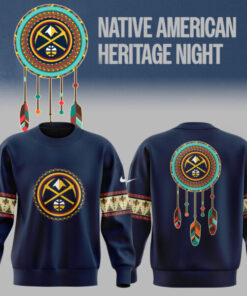 denver nuggets native american heritage night sweatshirt dreamcatcher tribal crewneck limited edition 1 ujnij