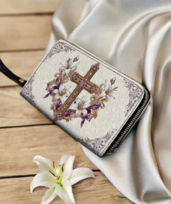 faith florals leather wallet purse nhkmd