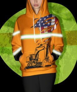 hi vis hoodie reflective cautious orange operator custom name safety workwear 3 xagap