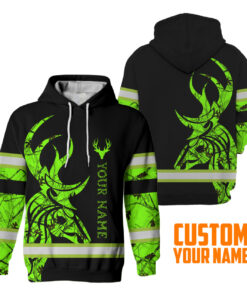 Hi Vis Hoodie Reflective Deer Hunting Custom Name Safety Workwear
