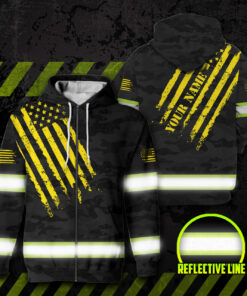 hi vis jacket reflective camo and yellow usa flag 4 flir6