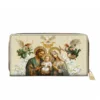 holy family sacred leather wallet purse p2s3c