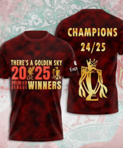 Liverpool FC Golden Sky Shirt – 202425 Premier League Champions Celebration Tee