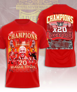 Liverpool FC Hoodie – 20 League Titles Champions 20242025 – Kings of the Prem Edition