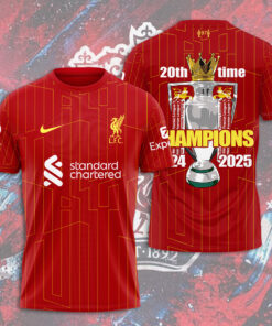 Liverpool FC Hoodie – 20th Premier League Title Champions 202425