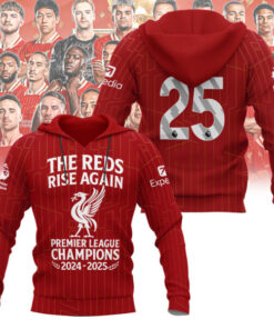 liverpool premier league champions 2024 2025 shirt the reds rise again tribute tee 3 od1l4