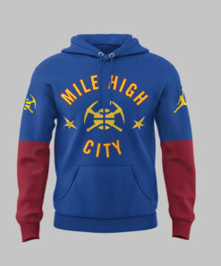 mile high city custom hoodie denver nuggets personalized basketball fan pullover 5 54mna