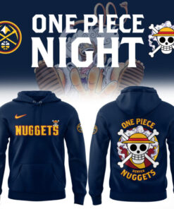 One Piece x Denver Nuggets Hoodie – Limited Edition Luffy Basketball Night Collab