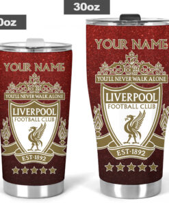 Personalized Liverpool FC Tumbler Cup – Custom Name – 20oz 30oz