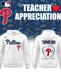 Philadelphia Phillies Hoodie – Teacher Appreciation White Edition