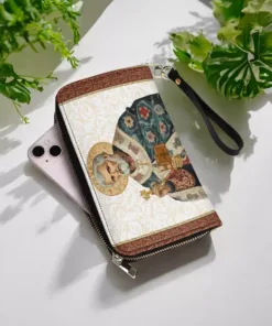 saint peter reverence leather wallet purse yjnvi