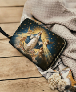the queen of heaven leather wallet purse w0cwa