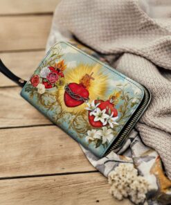 trinity of love leather wallet purse p2vcg