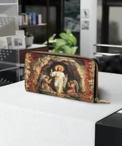 triumph of light leather wallet purse fat4w