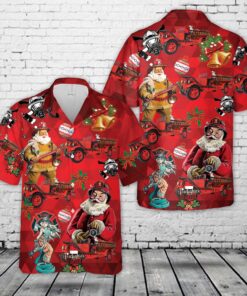 1929 Ford Model AA fire truck Christmas Hawaiian Shirt