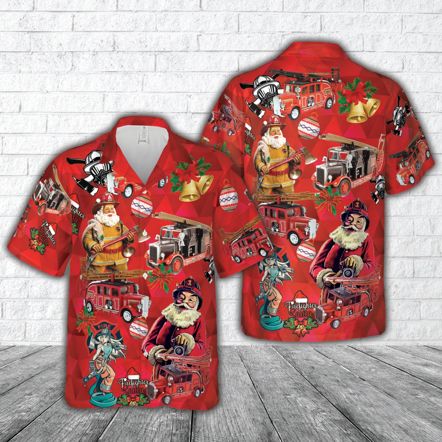 1936 leyland fire truck engine christmas hawaiian shirt 1 pdedm
