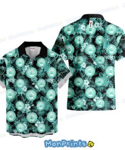 Aoba Johsai Hawaiian Shirt Haikyuu Volleyball Anime Green Tropical Button Up Shirt