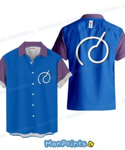 Beerus Hawaiian Shirt Dragon Ball Super God of Destruction Costume Style Anime Blue Purple Shirt