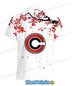 bulma capsule corp hawaiian shirt sakura cherry blossom anime shirt 3 2n170