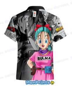 bulma hawaiian shirt manga style dragon ball z anime vacation shirt 3 bd1t0