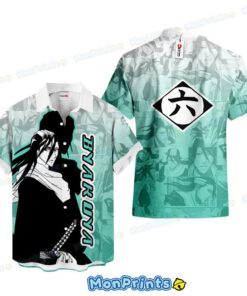 Byakuya Kuchiki Hawaiian Shirt - Bleach Manga Style Aloha Shirt