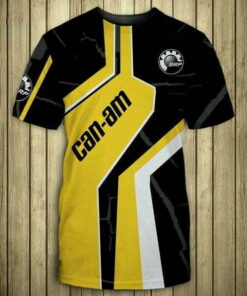 Can-Am BRP T-Shirt – Black and Yellow Sports Tee for Spyder Ryders Fans