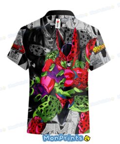 cell max hawaiian shirt dragon ball z anime villain comic style shirt 3 frv31