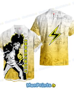 Chargebolt Hawaiian Shirt – My Hero Academia Denki Kaminari Manga Shirt