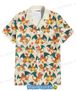 charizard hawaiian shirt pokemon fire dragon anime summer shirt 2 cn8li