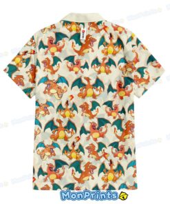 charizard hawaiian shirt pokemon fire dragon anime summer shirt 3 l6455