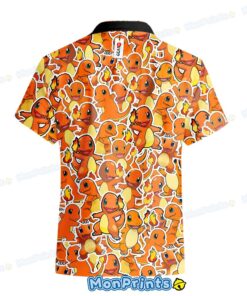 charmander hawaiian shirt cartoon style pokemon summer button up 3 4p725