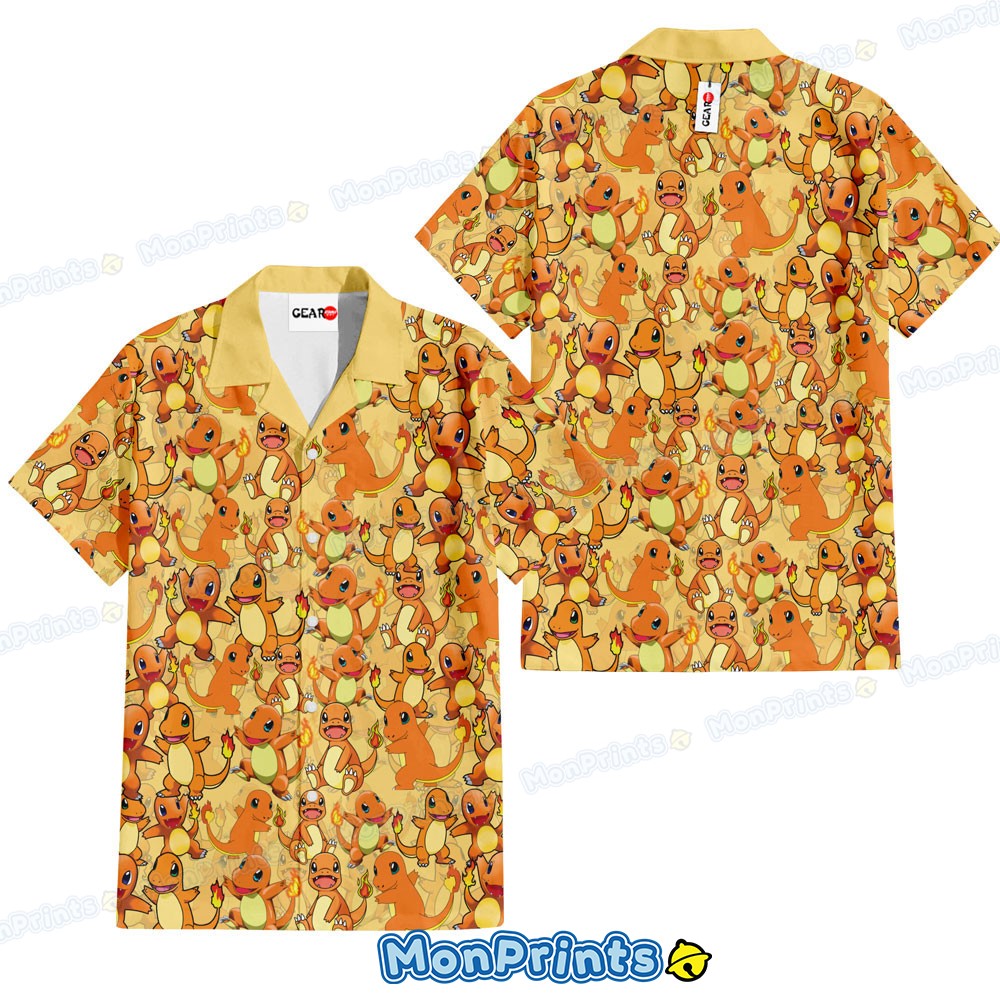 charmander hawaiian shirt cute all over print pokemon summer shirt 1 2javg