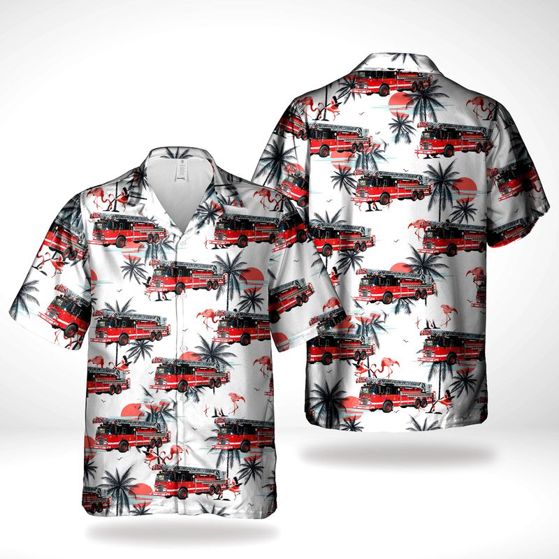 chicago fire department cfd fire truck hawaiian shirt 1 vys4d