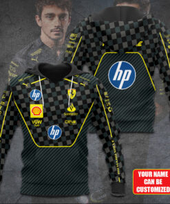 Custom Ferrari Hoodie, Scuderia Racing Zip Up, F1 Black Checkered 3D Jacket