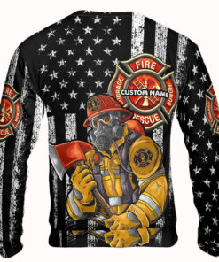 custom firefighter hoodie personalized name fire rescue honor courage pullover 7 mzviy