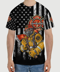 custom firefighter hoodie personalized name fire rescue honor courage pullover 9 lxdm0