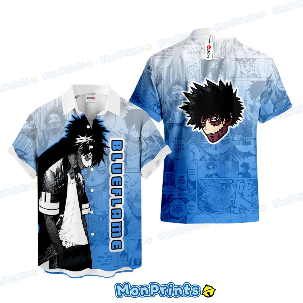 dabi blueflame hawaiian shirt my hero academia manga anime shirt 1