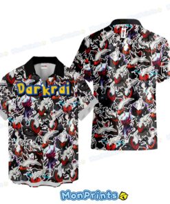 Darkrai Hawaiian Shirt – Bold Dark-Type Legendary Pokémon Anime Button-Up