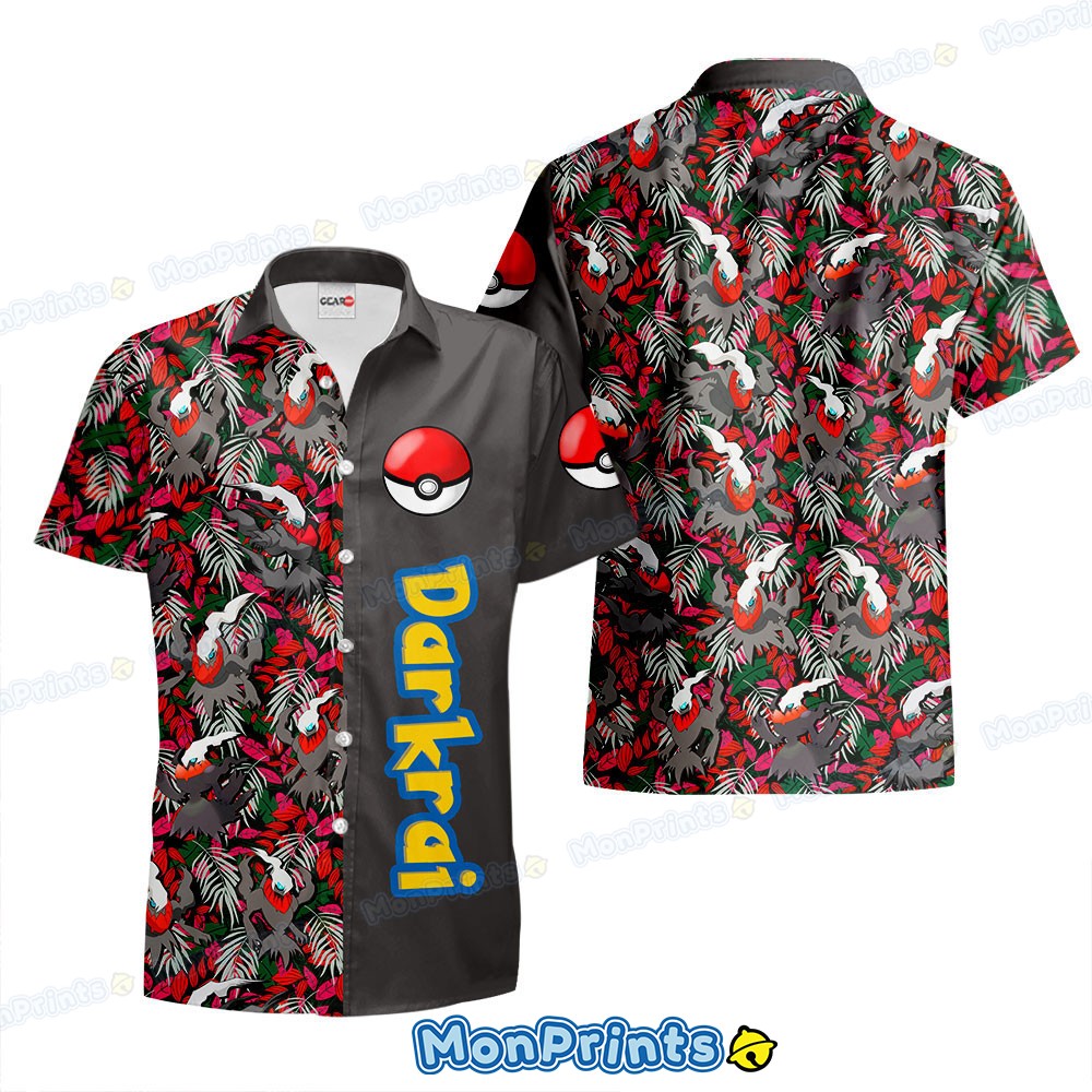 darkrai hawaiian shirt legendary dark type pokmon tropical button up 1 i756o